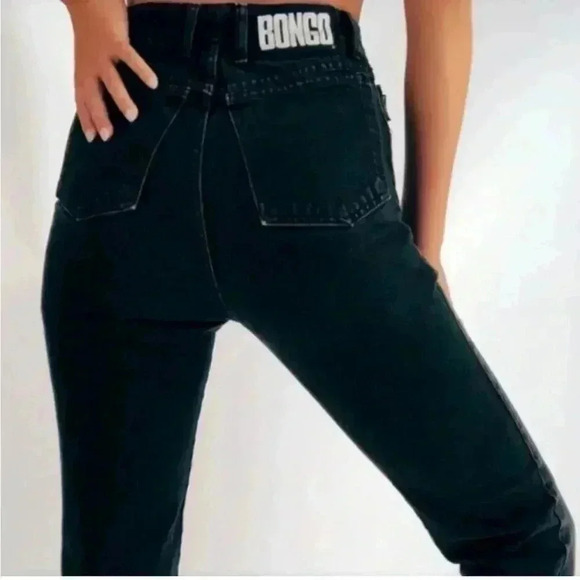BONGO Denim - VTG BONGO Mom Jeans Made in USA Dark BLUE Size 0 High Rise Tapered